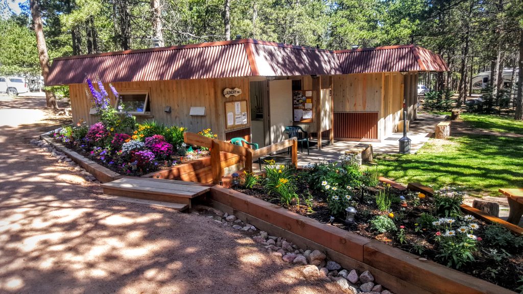 Diamond Campground and RV Park in Woodland Park, CO Shaded by